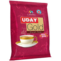 C. SOMABHAIs Uday Gold CTC Dust Tea - 1kg, Unique Blend of Assam and Dooars CTC Black Tea Powder - Kadak, Aromatic & Strong Chai patti