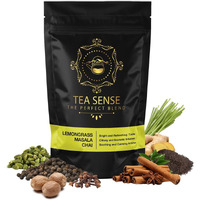 Tea Sense Lemongrass Masala Chai | 200g Loose Tea | Zesty Spicy Blend | Ginger, Cardamom, Clove, Cinnamon, Nutmeg, Black Pepper | Healthy Light | 80+ Cups