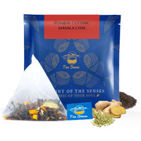 Tea Sense Bombay Cutting Masala Chai | 15 Pc Pyramid Tea Bags | Authentic Kadak Blend | CTC Tea, Cardamom, Fennel, Dried Ginger, Black Pepper