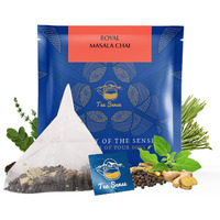 Tea Sense Royal Masala Chai | 15 Pc Pyramid Tea Bags | Kadak Flavor | CTC Tea, Ginger, Cardamom, Clove, Cinnamon, Black Pepper, Star Anise