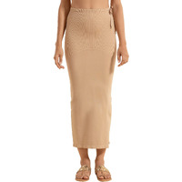 NYKD Seamless Spandex Saree Shapewear for Women Petticoat/Peticote with Drawstring Saree Shapewear, NYSH021, Skin, XXL, 1N
