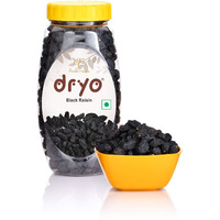 Dryo Premium Natural Black Raisin, Kali Kishmish, Munakka, Raisins - 250gm, Dry fruit | Healthy snacks | Nuts | Ready to eat | Vegan | Gluten free | Non Gmo | Trans fat free | Cholesterol free