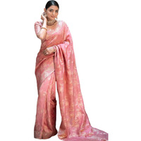 C J Enterprise Womens Pure Kanjivaram Silk Saree Soft Banarasi Design Wear Kanchipuram Pattu Sarees Party Latest Cotton With Blouse Piece for Wedding sadi new Sari 2024 2023 (Almari) (Gajri)