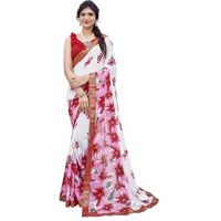 Yashika Woven Georgette Womens Saree (AZ-YS-P1-CHAYA-KIYARA-MAYA-ZUBIYA-Parent_Red 01)