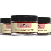 Rasayanam Pure Kashmiri Mongra Saffron/Kesar/Kumkuma Puvvu | Tested Grade A As Per Iso 3632 | From The Finest Farmland Of Pampore, J&K - Pack Of 3 - 70 Gm