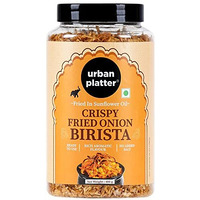 urban platter Crispy Fried Onion Birista,400G (Fried In Sunflower Oil,Ready To Use,No Added Salt,Use It As A Crispy Garnish Over Your Soups,Biryanis Or Just As A Side Dish To Meals)
