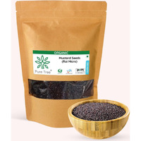 Pure Tree Certified Organic Mustard Seeds Small | 400 g | Black Small Mustard Rai Seeds Small | Sasive seeds Whole Kali Rai Dana | Sarson dana Indian Spice Gluten Free