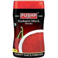 Pushp Brand Kashmiri Red Chilli Powder 500g Jar (Pack of 1)