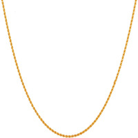 Fashion Frill Trendy Gold Plated Brass Chain for Men Boys Light Weighted Jewellery Sleek Rope Design