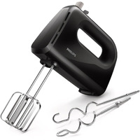 Philips HR3705/10 300 Watt Lightweight Hand Mixer, Blender with 5 speed control settings, stainless steel accessories and 2 years warranty(black color)