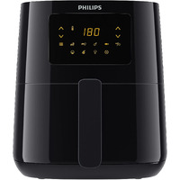PHILIPS Digital Air Fryer HD9252/90 with Touch Panel, uses up to 90% less fat, 7 Pre-set Menu, 1400W, 4.1 Liter, with Rapid Air Technology (Black), Large