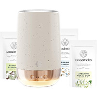 GOODMELTS Ceramic, Abs Plastic, Silicone, Soy Wax Speckled White Wax Melting Starter Kit Versatile Aroma Diffuser - Includes 1 Wax Warmer & 3 Scented Soy Wax Melts 80 Gram | 240+ Hours Scent Time
