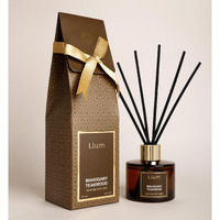 Llum Mahogany Teakwood Reed Diffuser Set | Premium Room Freshener for Living Room, Washroom, Bedroom, Office | Organic, Toxin Free Home Fragrance, Aromatherapy | Luxurious Scent | Elegant Gift | 100ml
