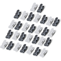 Viguni Cloth Clips (Pack of 30) Heavy Duty Premium Multipurpose Clothes Clip for Indoor and Outdoor, Strong and Durable, Clips for Clothes, Anti Rust Peg, Clothes Drying Pegs Hanger - White/Silver