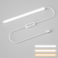 Hoteon Under Cabinet Light, LED Closet Light with 3 Color Modes(3000K/4000K/5700K), 10 Level Brightness, 7W USB Plug Batten Light, Counter Light, Desk Light (Upgrade Version)