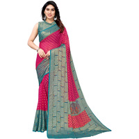 Winza Designer PS Brasso Padma Pink_W Plain Chiffon sarees for women