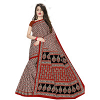 TAMAIRA FASHION Womens Pure Cotton Saree Without Blouse Piece (802_Red)