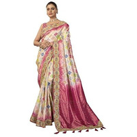 MANOHARI Latest Pattern Hotfix Stone Work Banarasi Saree For Women_Mn1871 - Silk
