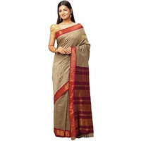 manvish drapes Gadwal Silk Cotton saree For Women | Buttas and Peacock Border Sari | South Indian Kerala Wear With Unstitched Blouse Piece - TUSSAR- MAROON