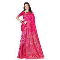 Sugathari Womens Banarasi Saree Pure Kanjivaram Silk Saree (SAM PARI-161 RANI)