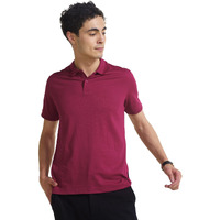 DAMENSCH Constant Mens All-Degree Thermoregulating Pique 500 Day Polo T-Shirt - 2 btn -Pack of 1-Beet MaroonX-Large