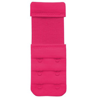 Bureaucrat Elastic Bra Hook Extender-(2 Hook/3 Eye & 3 Hook/3 Eye) with Extra Elastic- Increase Band Length-Bra Hook Extender Combo for Women (2 Hooks -(Dark PinkPack of 1)