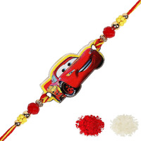 Riddhika Ventures Stylish Kids Rakhi Bracelet with Roli Chawal and Greeting Card (P14)