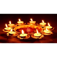 DSH Handcrafted Diya Urli Bowl for Floating Flowers and T- Light Candles Table Decor (12 Inch) Diwali Home Decor