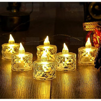 TrueDecor 36PC LED Candles Artificial Candles for Home Decor LED Diya Candle Light Lamp Fake Candle