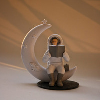 Street27 Cute Outer Space Astronaut Figurine Action Figure Toys Statue for Showpiece Home Living Room Decor Office Desktop Decoration Car Dashboard, Kids Birthday Party Gift