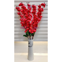 ARTSY Artificial Flowers for Decoration Cherry Blossom Flower Bunch for vase, Home Decor, Office decor, artificial plant, gift, craft, without vase, Pink 1 Piece, 55 cm height