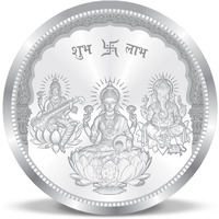 ACPL Precious Moments 10 Grams Silver Coin Ganesh Laxmi And Saraswati 999 Pure BIS Hallmarked by ACPL