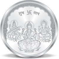 ACPL Precious Moments BIS Hallmarked Ganesh Laxmi And Saraswati Silver Coin 999 Pure available in 5 Gram