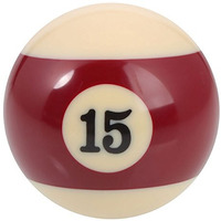 Laxmi Ganesh Billiard American Pool Ball (Brown & White, 15)