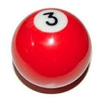 Laxmi Ganesh Billiard American Pool Ball (Red, 3)