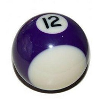 Laxmi Ganesh Billiard American Pool Ball (Purple & White, 12)