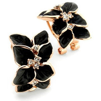 YouBella Fashion Jewellery Earrings for Women Traditional Earrings Tops for Girls (BLACK)