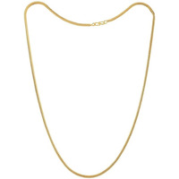 Handicraft Kottage latest & Stylish High Gold Plated 22 inch & Brass Celebrity Inspired Round Gold Plated Chain For Women Boys Thin Light Weighted Chain regular wear