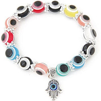 YouBella Jewellery Evil Eye Bracelet for Girls and Women (Multicolor)