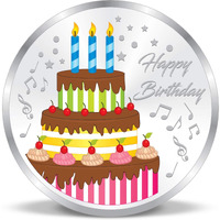 ACPL Precious Moments BIS Hallmarked Silver Coin Happy Birthday Celebration Ceremony Gift 10 gm 999 Pure