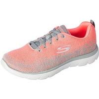 Skechers Womens Summits - 896224ID Gray/Coral Casual Shoe - 4 UK (7 US) (896224ID-GYCL)