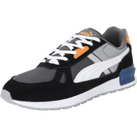 Puma Unisex-Adult Graviton Pro Dark Shadow-White-Black-Quarry-Vibrant Orange Sneaker, 3 UK (38073619)