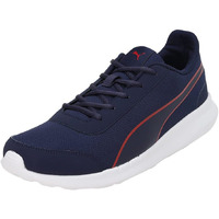 Puma mens Dazzler Peacoat-High Risk Red-White Running Shoe - 8 UK (39178202)