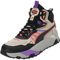 Puma Mens Trinity Mid Hybrid Granola-Black-Fiery Coral Sneaker - 10 UK (39232703)