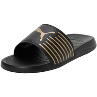 Puma unisex-adult Geo Black-Metallic Gold Slide Sandal - 8 UK (39453806)