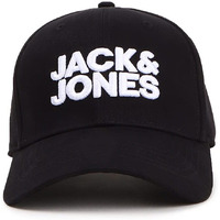 Jack & Jones Cotton Men's Baseball Cap (258378503- Black_Free Size)