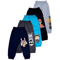 T2F Boy's Regular Fit Cotton Track Pant (BYSTRK12_Multicolor_9-10 years_Multicolor_9 Years-10 Years)