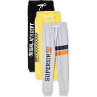 T2F Boy's Regular Track Pants (BYSJOG3P01_Multicolor 1_13-14 Years)