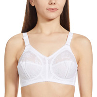 Triumph International Women's Non Padded | Wireless | Doreen 36E White | Polyamide Full-Coverage Big Cup Bra | Pack of 1