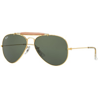 Ray-Ban Unisex UV Protected Pilot Sunglasses (Gold, 58 mm)